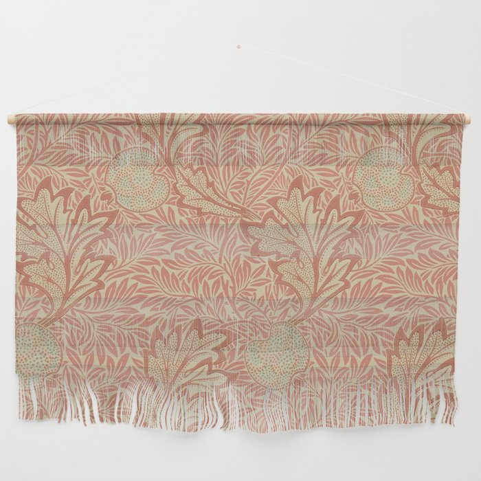 William Morris Apple Rust Gold Vintage Pattern Wall Hanging Gallery Image 1