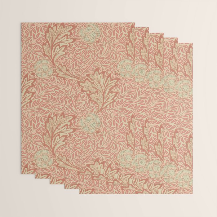 William Morris Apple Rust Gold Vintage Pattern Wrapping Paper Gallery Image 3