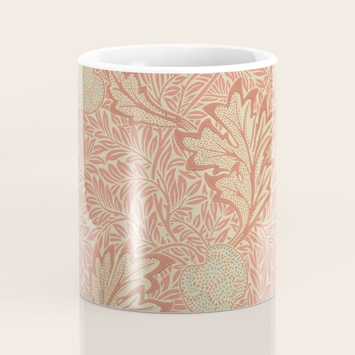 William Morris Apple Rust Gold Vintage Pattern Coffee Mug Gallery Image 4
