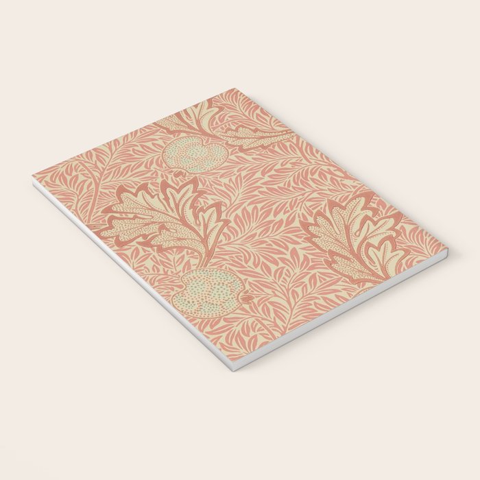 William Morris Apple Rust Gold Vintage Pattern Notebook Gallery Image 3