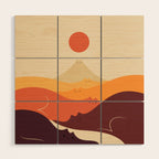 Cat Landscape 87 Wood Wall Art Gallery Image 1