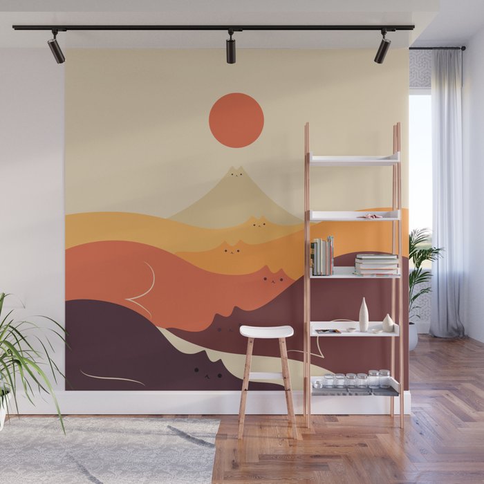 Cat Landscape 87 Wall Mural Gallery Image 1
