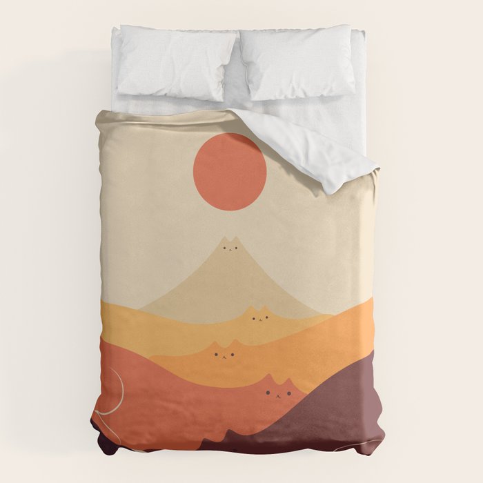 Cat Landscape 87 Duvet Cover Gallery Image 6
