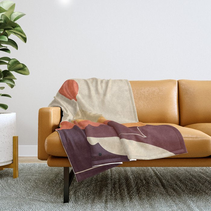 Cat Landscape 87 Throw Blanket Gallery Image 1