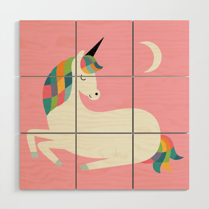Unicorn Happiness Wood Wall Art Gallery Image 1