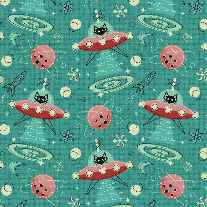 Atomic Cats in Space - ©studioxtine Coffee Mug Gallery Image 2