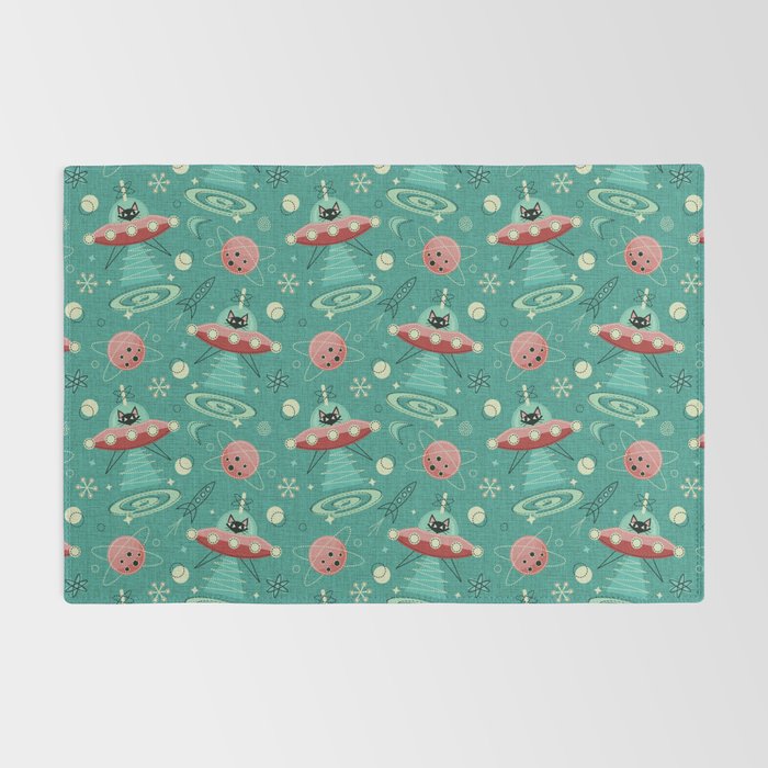 Atomic Cats in Space - ©studioxtine Rug Gallery Image 2