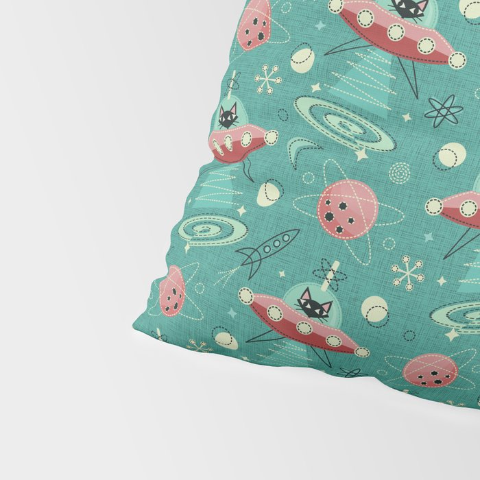 Atomic Cats in Space - ©studioxtine Pillow Sham Gallery Image 4