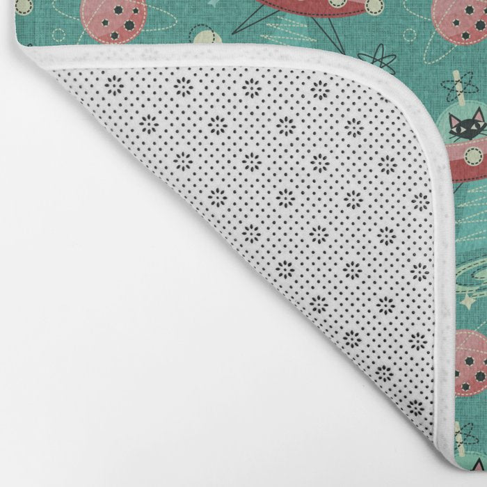 Atomic Cats in Space - ©studioxtine Bath Mat Gallery Image 2