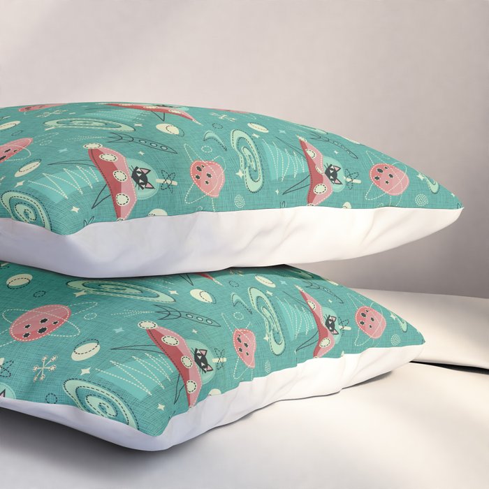 Atomic Cats in Space - ©studioxtine Pillow Sham Gallery Image 3