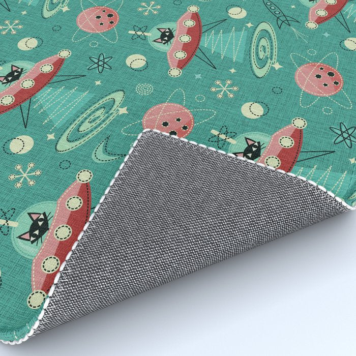 Atomic Cats in Space - ©studioxtine Rug Gallery Image 4