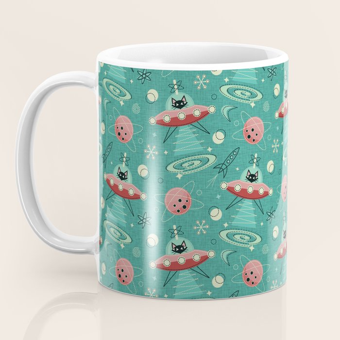 Atomic Cats in Space - ©studioxtine Coffee Mug Gallery Image 3