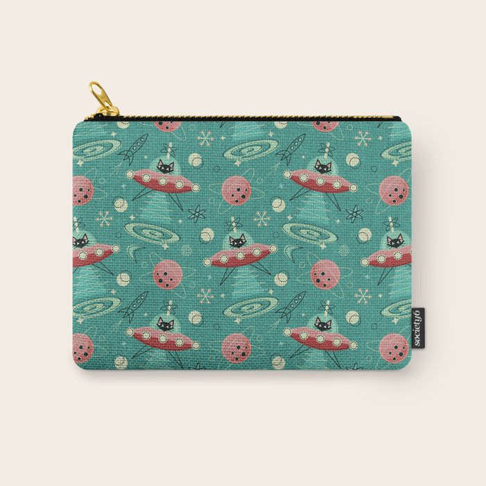Atomic Cats in Space - ©studioxtine Carry All Pouch Gallery Image 1