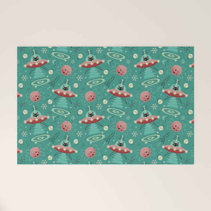 Atomic Cats in Space - ©studioxtine Welcome Mat Gallery Image 1