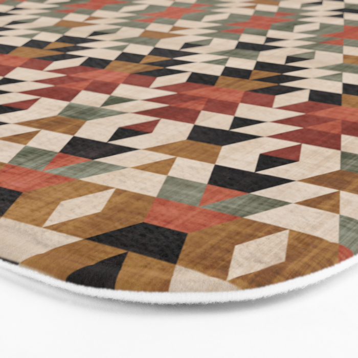 Southwestern Boho Prints Bath Mat Gallery Image 3