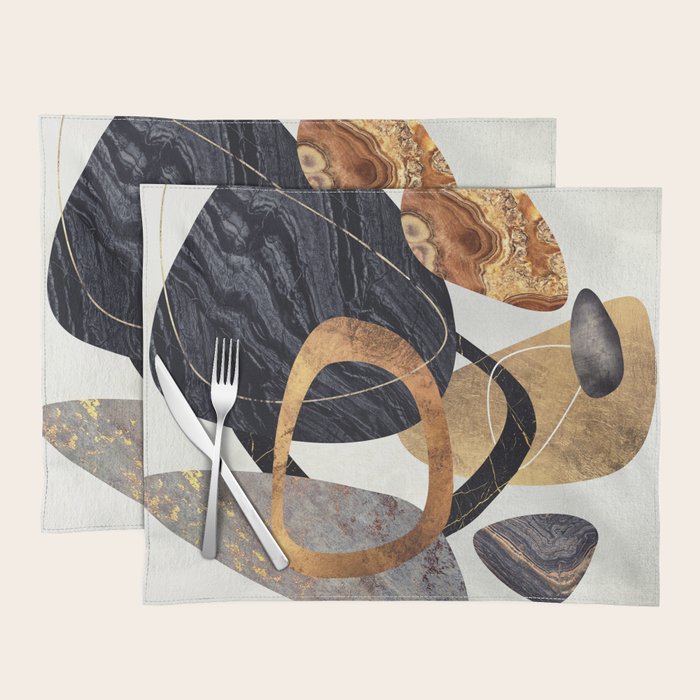 Abstract Pebbles III Placemat Gallery Image 1