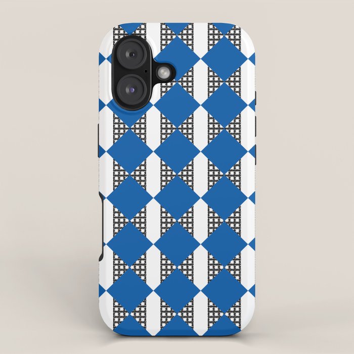 Modern boho (sapphire blue) iPhone Case Gallery Image 1