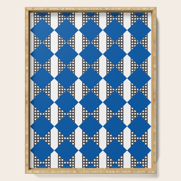 Modern boho (sapphire blue) Serving Tray Gallery Image 1