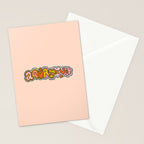 Aquarius Doodle Letters Stationery Card Gallery Image 2