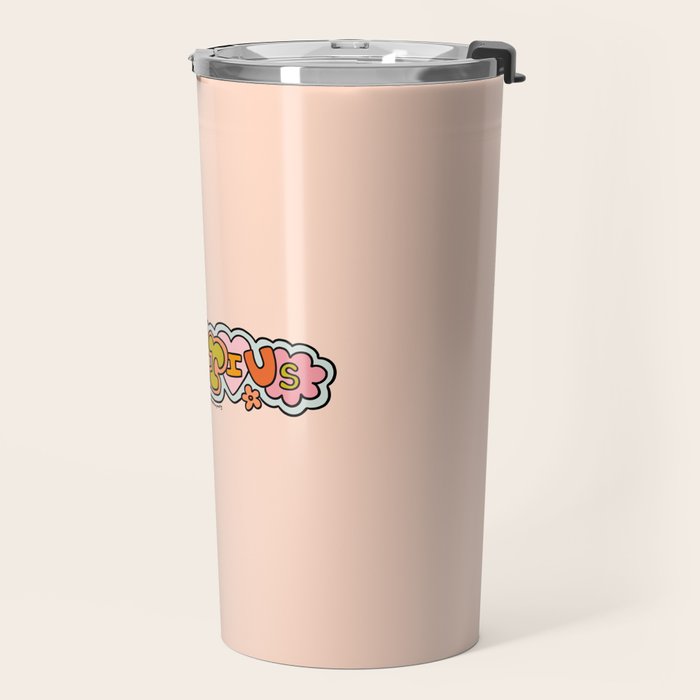 Aquarius Doodle Letters Travel Mug Gallery Image 2