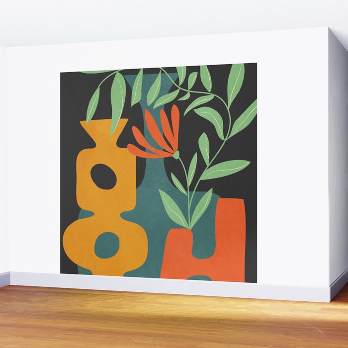 Shapes in Bloom 1 Wall Mural Gallery Image 2