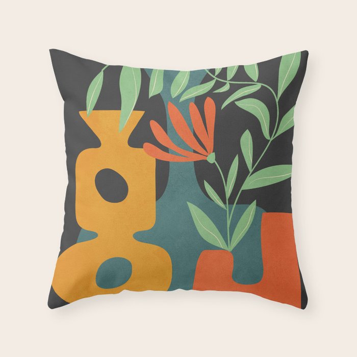 Shapes in Bloom 1 Throw Pillow Gallery Image 6