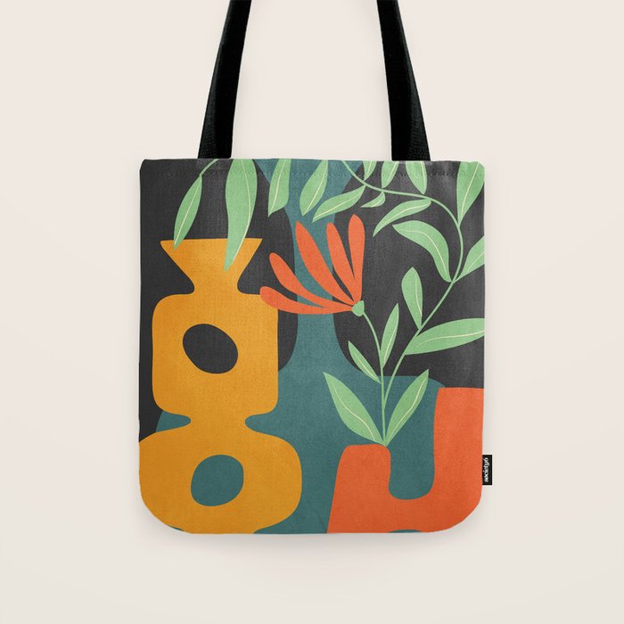 Shapes in Bloom 1 Tote Bag Gallery Image 1