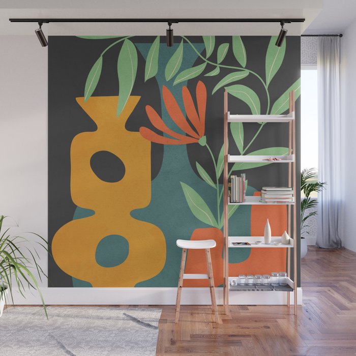 Shapes in Bloom 1 Wall Mural Gallery Image 1