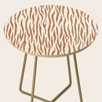 Tiger Stripes In Neutral Side Table Gallery Image 2