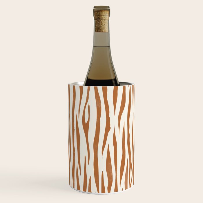Tiger Stripes In Neutral Wine Chiller Gallery Image 1
