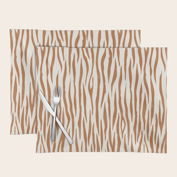 Tiger Stripes In Neutral Placemat Gallery Image 1
