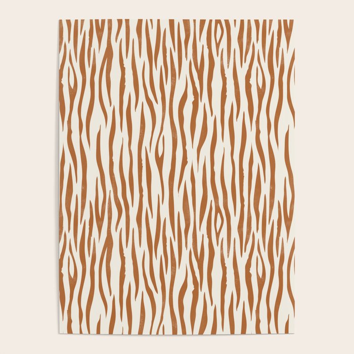Tiger Stripes In Neutral Poster Gallery Image 4