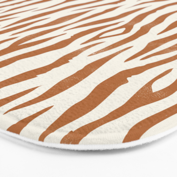 Tiger Stripes In Neutral Bath Mat Gallery Image 3