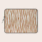 Tiger Stripes In Neutral Laptop Sleeve Gallery Image 1