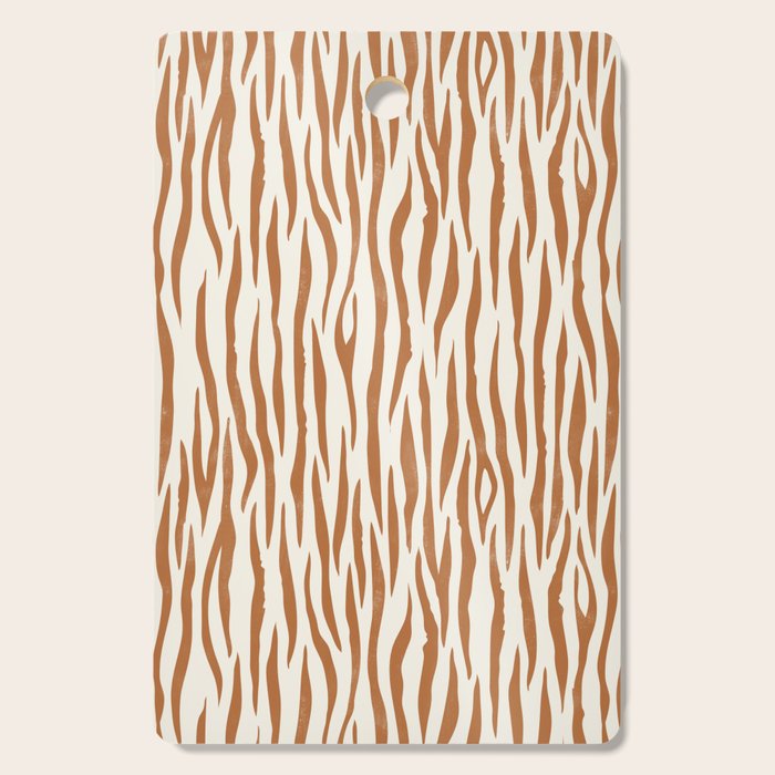 Tiger Stripes In Neutral Cutting Board Gallery Image 1