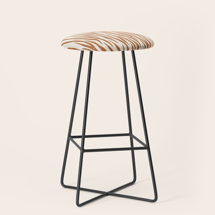 Tiger Stripes In Neutral Stool Gallery Image 1