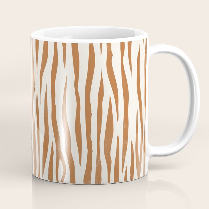 Tiger Stripes In Neutral Coffee Mug Gallery Image 1