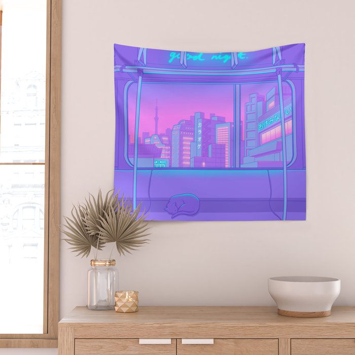 Good Night Wall Tapestry Gallery Image 2
