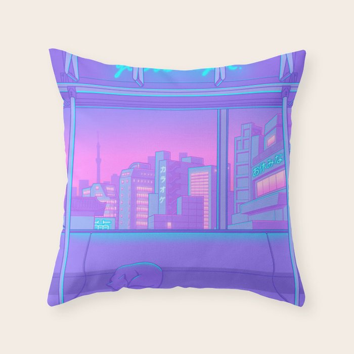 Good Night Throw Pillow Gallery Image 1