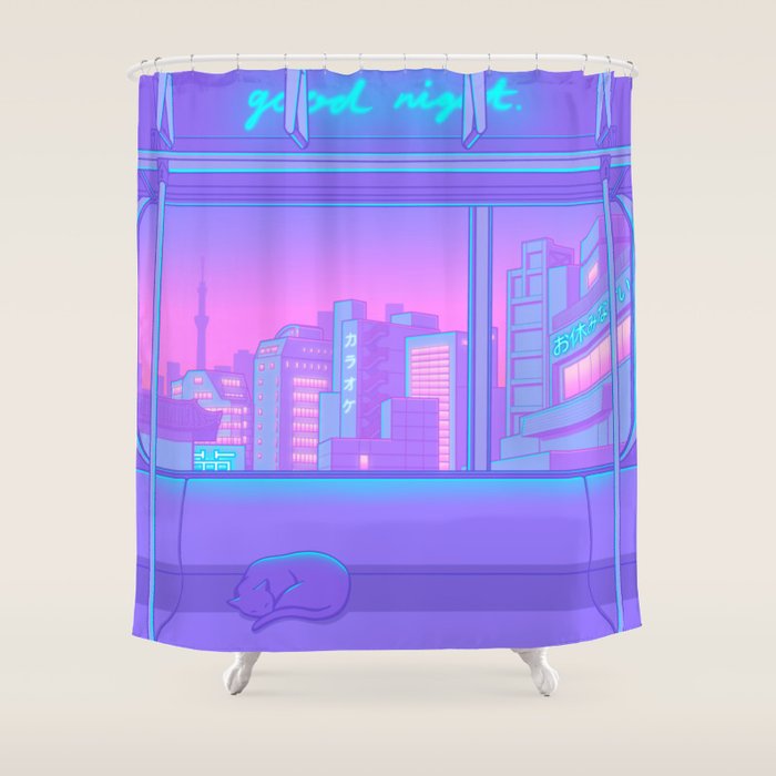 Good Night Shower Curtain Gallery Image 1