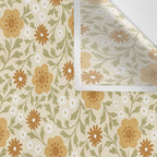 Eloise Floral - Gold Wall Tapestry Gallery Image 3