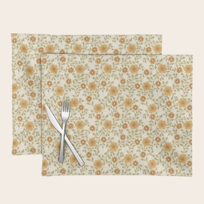 Eloise Floral - Gold Placemat Gallery Image 1