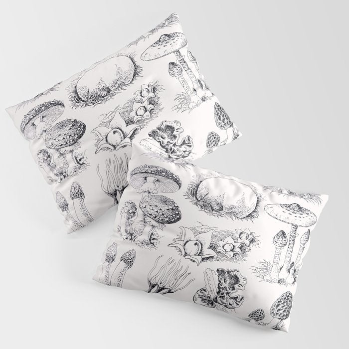 Mushroom Collection Pillow Sham Gallery Image 1