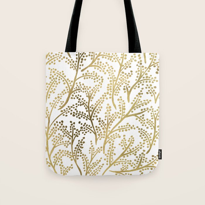 Gold Branches Tote Bag Gallery Image 1