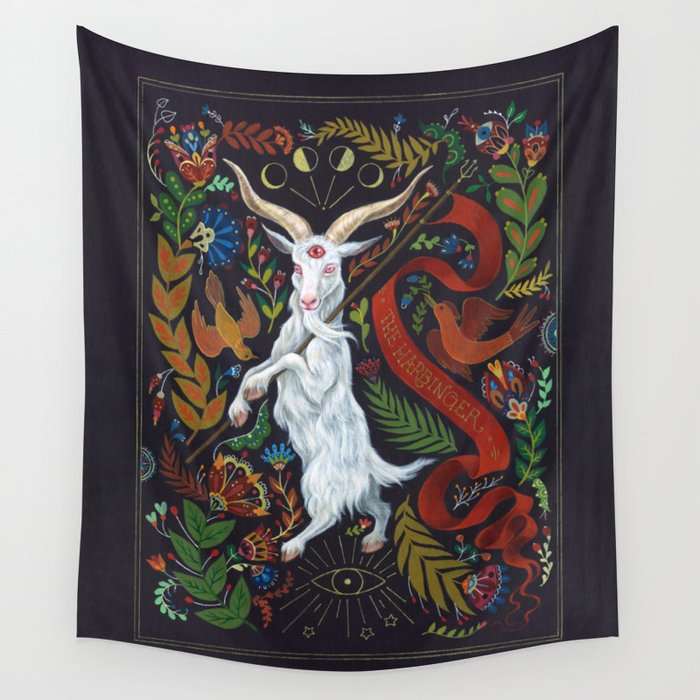 The Harbinger of Bad Feelings Wall Tapestry Gallery Image 1