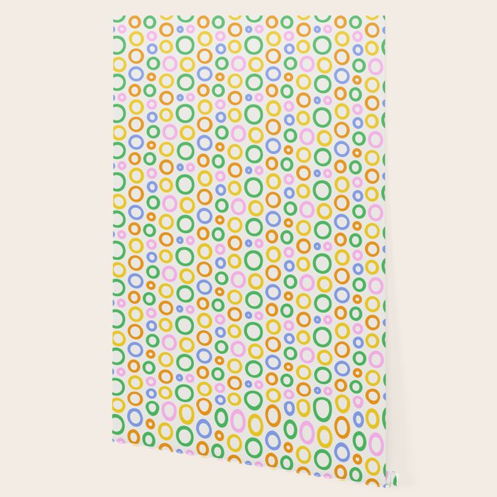 Fun colorful circle cartoon doodle pattern Wallpaper Gallery Image 2