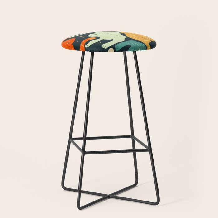 Tigers in the sky Stool Gallery Image 1
