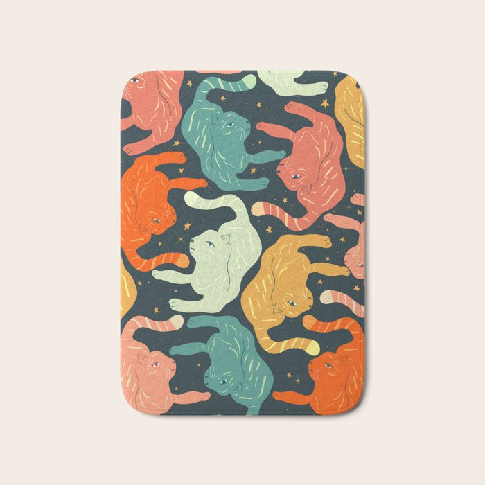 Tigers in the sky Bath Mat Gallery Image 1