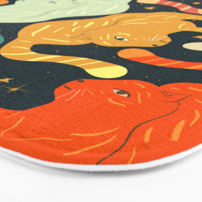 Tigers in the sky Bath Mat Gallery Image 3