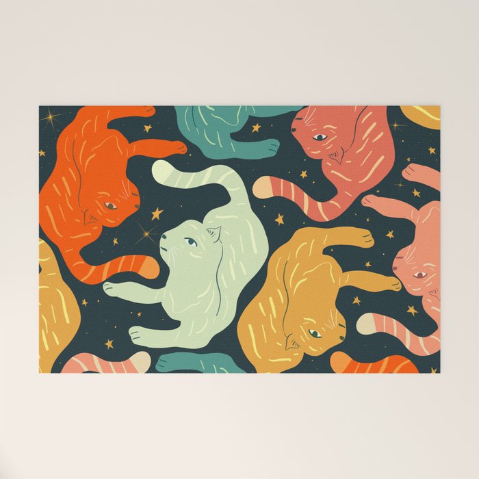 Tigers in the sky Welcome Mat Gallery Image 1